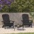 Flash Furniture 2-JJ-C14501-CSNGY-SLT-GG All-Weather Slate Gray Poly Resin Wood Adirondack Chair with Gray Cushions, Set of 2  addl-1
