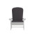 Flash Furniture 2-JJ-C14501-CSNGY-WH-GG All-Weather White Poly Resin Wood Adirondack Chair with Gray Cushions, Set of 2  addl-13