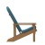 Flash Furniture 2-JJ-C14501-CSNTL-TEAK-GG All-Weather Teak Poly Resin Wood Adirondack Chair with Teal Cushions, Set of 2  addl-12