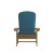 Flash Furniture 2-JJ-C14501-CSNTL-TEAK-GG All-Weather Teak Poly Resin Wood Adirondack Chair with Teal Cushions, Set of 2  addl-13