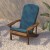 Flash Furniture 2-JJ-C14501-CSNTL-TEAK-GG All-Weather Teak Poly Resin Wood Adirondack Chair with Teal Cushions, Set of 2  addl-9