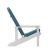Flash Furniture 2-JJ-C14501-CSNTL-WH-GG All-Weather White Poly Resin Wood Adirondack Chair with Teal Cushions, Set of 2  addl-12