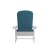 Flash Furniture 2-JJ-C14501-CSNTL-WH-GG All-Weather White Poly Resin Wood Adirondack Chair with Teal Cushions, Set of 2  addl-13
