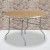 Flash Furniture XA-48-BIRCH-M-GG 48" Round Heavy Duty Birchwood Folding Banquet Table with Metal Edges addl-2