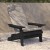 Flash Furniture 2-JJ-C14505-CSNCR-BLK-GG Black Poly Resin Indoor/Outdoor Folding Adirondack Chair with Cream Cushions, Set of 2  addl-8