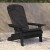 Flash Furniture 2-JJ-C14505-CSNGY-BLK-GG Black Poly Resin Indoor/Outdoor Folding Adirondack Chair with Gray Cushions, Set of 2  addl-8