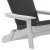 Flash Furniture 2-JJ-C14505-CSNGY-WH-GG White Poly Resin Indoor/Outdoor Folding Adirondack Chair with Gray Cushions, Set of 2  addl-11