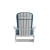 Flash Furniture 2-JJ-C14505-CSNTL-WH-GG White Poly Resin Indoor/Outdoor Folding Adirondack Chair with Teal Cushions, Set of 2  addl-10