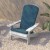 Flash Furniture 2-JJ-C14505-CSNTL-WH-GG White Poly Resin Indoor/Outdoor Folding Adirondack Chair with Teal Cushions, Set of 2  addl-9
