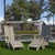 Flash Furniture 2-JJ-C14509-14309-GY-GG Modern Gray All-Weather Poly Resin Wood Adirondack Chair with Foot Rest, Set of 2 addl-1