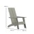 Flash Furniture 2-JJ-C14509-14309-GY-GG Modern Gray All-Weather Poly Resin Wood Adirondack Chair with Foot Rest, Set of 2 addl-5