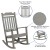 Flash Furniture 2-JJ-C14703-GY-GG Winston All-Weather Gray Faux Wood Rocking Chair, Set of 2  addl-5