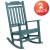 Flash Furniture 2-JJ-C14703-TL-GG Winston All-Weather Teal Faux Wood Rocking Chair, Set of 2 addl-2