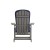 Flash Furniture 2-JJ-C14705-CSNBL-GY-GG All-Weather Poly Resin Gray Wood Adirondack Rocking Chair with Blue Cushions, Set of 2  addl-10