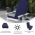 Flash Furniture 2-JJ-C14705-CSNBL-GY-GG All-Weather Poly Resin Gray Wood Adirondack Rocking Chair with Blue Cushions, Set of 2  addl-5