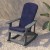 Flash Furniture 2-JJ-C14705-CSNBL-GY-GG All-Weather Poly Resin Gray Wood Adirondack Rocking Chair with Blue Cushions, Set of 2  addl-9