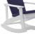 Flash Furniture 2-JJ-C14705-CSNBL-WH-GG All-Weather Poly Resin White Wood Adirondack Rocking Chair with Blue Cushions, Set of 2 addl-11