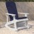 Flash Furniture 2-JJ-C14705-CSNBL-WH-GG All-Weather Poly Resin White Wood Adirondack Rocking Chair with Blue Cushions, Set of 2 addl-8