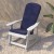 Flash Furniture 2-JJ-C14705-CSNBL-WH-GG All-Weather Poly Resin White Wood Adirondack Rocking Chair with Blue Cushions, Set of 2 addl-9