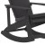 Flash Furniture 2-JJ-C14705-CSNGY-BK-GG All-Weather Black Poly Resin Wood Adirondack Rocking Chair with Gray Cushions, Set of 2 addl-11