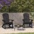 Flash Furniture 2-JJ-C14705-CSNGY-BK-GG All-Weather Black Poly Resin Wood Adirondack Rocking Chair with Gray Cushions, Set of 2 addl-1