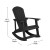 Flash Furniture 2-JJ-C14705-CSNGY-BK-GG All-Weather Black Poly Resin Wood Adirondack Rocking Chair with Gray Cushions, Set of 2 addl-6