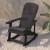 Flash Furniture 2-JJ-C14705-CSNGY-BK-GG All-Weather Black Poly Resin Wood Adirondack Rocking Chair with Gray Cushions, Set of 2 addl-9