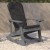 Flash Furniture 2-JJ-C14705-CSNGY-GY-GG All-Weather Gray Poly Resin Wood Adirondack Rocking Chair with Gray Cushions, Set of 2 addl-8