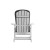 Flash Furniture 2-JJ-C14705-CSNGY-WH-GG All-Weather White Poly Resin Wood Adirondack Rocking Chair with Gray Cushions, Set of 2  addl-10