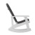 Flash Furniture 2-JJ-C14705-CSNGY-WH-GG All-Weather White Poly Resin Wood Adirondack Rocking Chair with Gray Cushions, Set of 2  addl-12