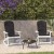 Flash Furniture 2-JJ-C14705-CSNGY-WH-GG All-Weather White Poly Resin Wood Adirondack Rocking Chair with Gray Cushions, Set of 2  addl-1