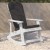 Flash Furniture 2-JJ-C14705-CSNGY-WH-GG All-Weather White Poly Resin Wood Adirondack Rocking Chair with Gray Cushions, Set of 2  addl-8