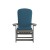 Flash Furniture 2-JJ-C14705-CSNTL-GY-GG All-Weather Gray Poly Resin Wood Adirondack Rocking Chair with Teal Cushions, Set of 2  addl-13