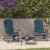 Flash Furniture 2-JJ-C14705-CSNTL-GY-GG All-Weather Gray Poly Resin Wood Adirondack Rocking Chair with Teal Cushions, Set of 2  addl-1