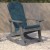 Flash Furniture 2-JJ-C14705-CSNTL-GY-GG All-Weather Gray Poly Resin Wood Adirondack Rocking Chair with Teal Cushions, Set of 2  addl-8