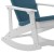 Flash Furniture 2-JJ-C14705-CSNTL-WH-GG All-Weather Poly Resin Wood Adirondack Rocking Chair in White with Teal Cushions, Set of 2 addl-11