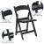Flash Furniture 2-LE-L-1-BLACK-GG Hercules 800 lb. Capacity Lightweight Black Resin Folding Chair, 2 Pack addl-11