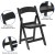 Flash Furniture LE-L-1-BLACK-GG Hercules 800 lb. Capacity Lightweight Black Resin Folding Chair addl-10