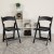 Flash Furniture LE-L-1-BLACK-GG Hercules 800 lb. Capacity Lightweight Black Resin Folding Chair addl-1