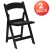 Flash Furniture 2-LE-L-1-BLACK-GG Hercules 800 lb. Capacity Lightweight Black Resin Folding Chair, 2 Pack addl-2