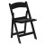 Flash Furniture LE-L-1-BLACK-GG Hercules 800 lb. Capacity Lightweight Black Resin Folding Chair addl-8