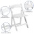 Flash Furniture 2-LE-L-1K-GG Hercules Kids White Resin Folding Chair with Vinyl Padded Seat, Set of 2  addl-11