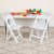 Flash Furniture 2-LE-L-1K-GG Hercules Kids White Resin Folding Chair with Vinyl Padded Seat, Set of 2  addl-1