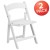 Flash Furniture 2-LE-L-1K-GG Hercules Kids White Resin Folding Chair with Vinyl Padded Seat, Set of 2  addl-2