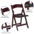 Flash Furniture 2-LE-L-1-MAH-GG Hercules 800 lb. Capacity Lightweight Red Mahogany Resin Folding Chair, 2 Pack addl-11