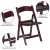 Flash Furniture LE-L-1-MAH-GG Hercules 800 lb. Capacity Lightweight Red Mahogany Resin Folding Chair addl-10