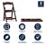 Flash Furniture LE-L-1-MAH-GG Hercules 800 lb. Capacity Lightweight Red Mahogany Resin Folding Chair addl-12