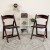 Flash Furniture LE-L-1-MAH-GG Hercules 800 lb. Capacity Lightweight Red Mahogany Resin Folding Chair addl-1