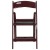 Flash Furniture LE-L-1-MAH-GG Hercules 800 lb. Capacity Lightweight Red Mahogany Resin Folding Chair addl-4