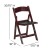 Flash Furniture LE-L-1-MAH-GG Hercules 800 lb. Capacity Lightweight Red Mahogany Resin Folding Chair addl-5